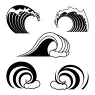 Ocean wave contour set