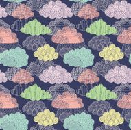 Clouds seamless pattern N21