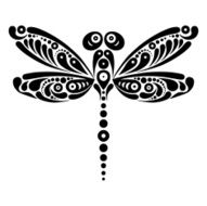 Beautiful dragonfly tattoo