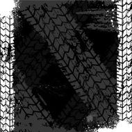 Grunge tire track backgound