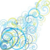 Blue spiral background design