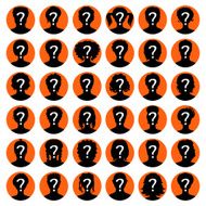Vector set of silhouette avatars Girls and guys N2