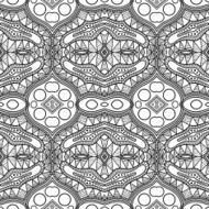 Vector Seamless Monochrome Abstract Pattern N42