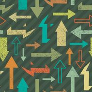 Seamless abstract background with arrows
