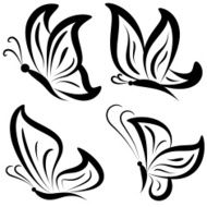 Fantasy Butterflies Hand-Drawn N2