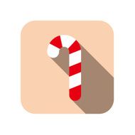 Christmas candy flat icon N2