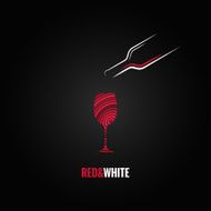 wine glass art design background