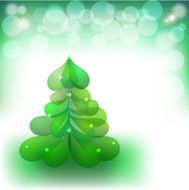 Christmas background with the image of spruce eps10
