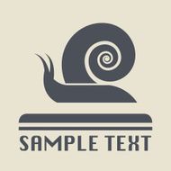 Snail icon or sign