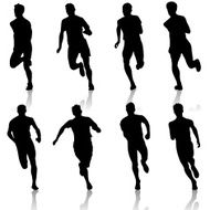 Runners on sprint men N8