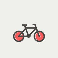 Bicycle thin line icon N3