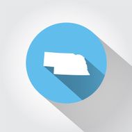 Map state of Nebraska