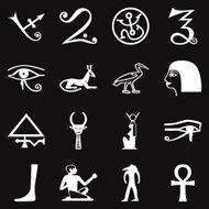 Egypt symbols Vector format