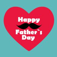 Happy Father`s Day Poster Card Vector Illustration N28