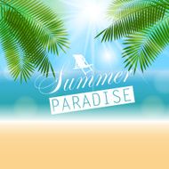 Summer Sunny Natural Background Vector Illustration N16