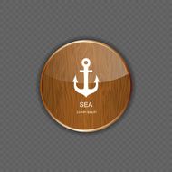 Sea wood application icons vector illustration N2