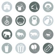Vector Set of Circus Icons N5