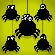 Scary Little Spider Halloween Icons