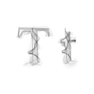 Black Smoke font Letter T N2