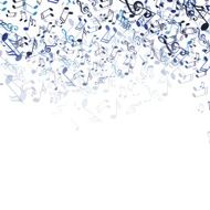 Vector Music Background with Notes N2