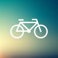 Bicycle thin line icon N4