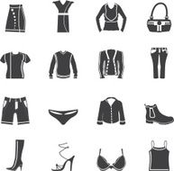 Silhouette Clothing and Dress Icons N2
