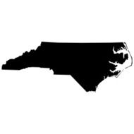 Map of the U S state North Carolina N2