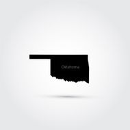 Map of the U S state Oklahoma N3