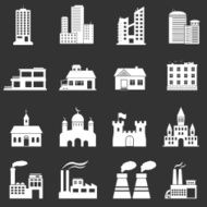 Building Icons Set N6
