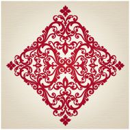 Vector baroque ornament in Victorian style N50