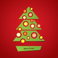 christmas tree vector eps 10