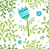 Elegance Seamless pattern with flowers N8