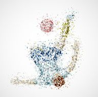 Abstract football player N2