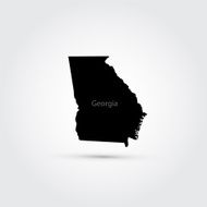Map of the U S state Georgia