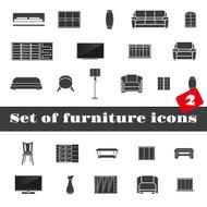 Set of furniture icons N2
