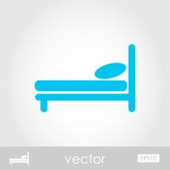 bed vector icon N2