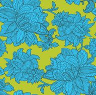 Seamless Pattern with floral ornament N150