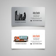 Architecture developing or rent business card vector template