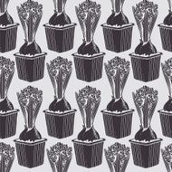 Hyacinth retro pattern N2