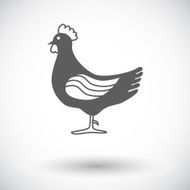Chicken single icon