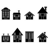 home silhouette set
