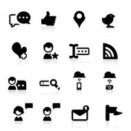 Internet icons set - simple series N2