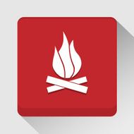 Fire icon great for any use Vector EPS10 N2