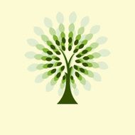 Stylized vector tree N6