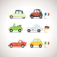 Car Flat Icon Set 8