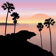 Sunset and Sunrise Cape Landscape