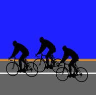 bikers on a street