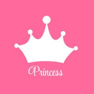 Princess Background with Crown Vector Illustration N9