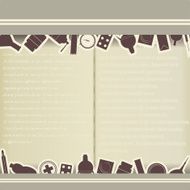 Vintage background with medical themes