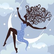 Swinging lady